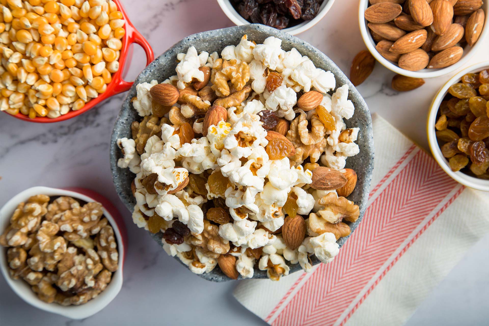 Almond, Walnut, Raisin & Popcorn Trail Mix